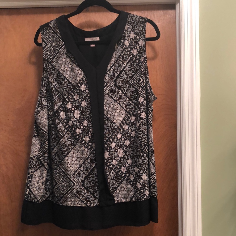 Dress Barn, roz and Ali blouse, sleeveless